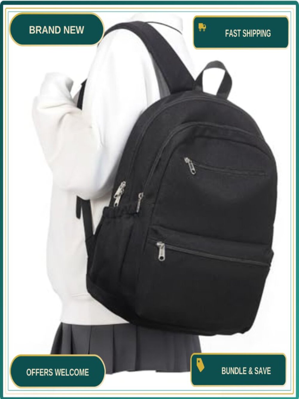 Lightweight Multi Pocket Backpack for Travel School College